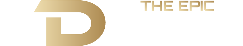 The Epic Dance Experience A gold letter "D" logo next to the words "THE EPIC" in gold on a white background, representing The Epic Dance Experience—Canada's #1 Dance Competition. Canadian Dance Competition